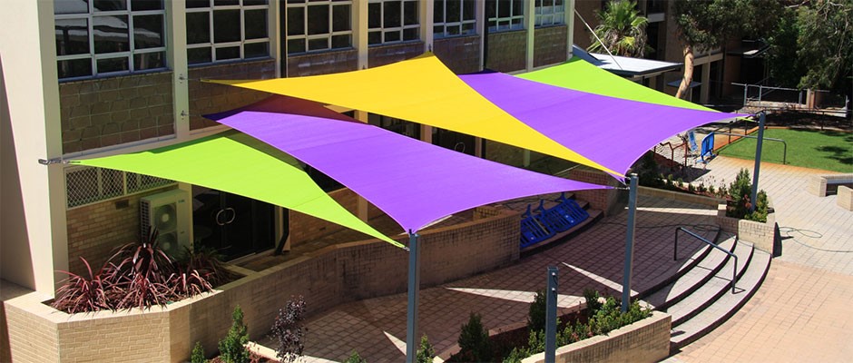 4 Point Hypar Sail Shade Structure, Shade Canopy