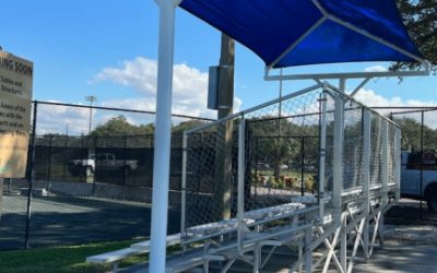 Bleacher Shade Structure – T Cantilever Shade Structure