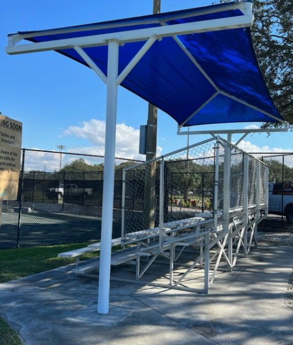 Bleacher Shade Structure – T Cantilever Shade Structure