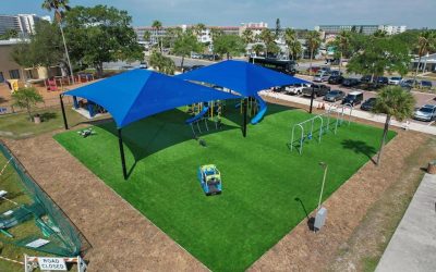 Modern Playground Sail Shades with Long-Lasting Canopies