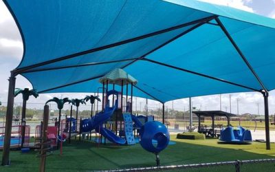Beat the Heat: How Commercial 95 Fabric Shade Sails Protect Playgrounds and Keep Equipment Cool