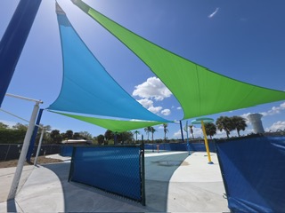 Transforming Outdoor Comfort: Shade Sail Installation at Lake Park, Fort Myers, Florida